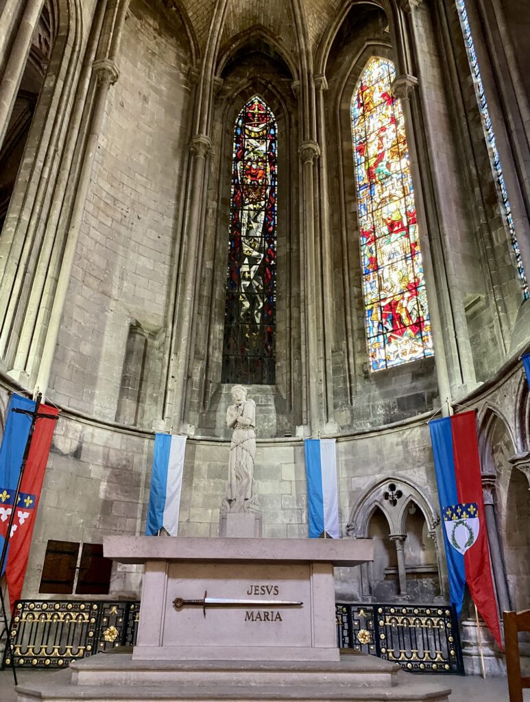 Giovanna DArco Jeanne DArc cattedrale di Rouen in Normandia