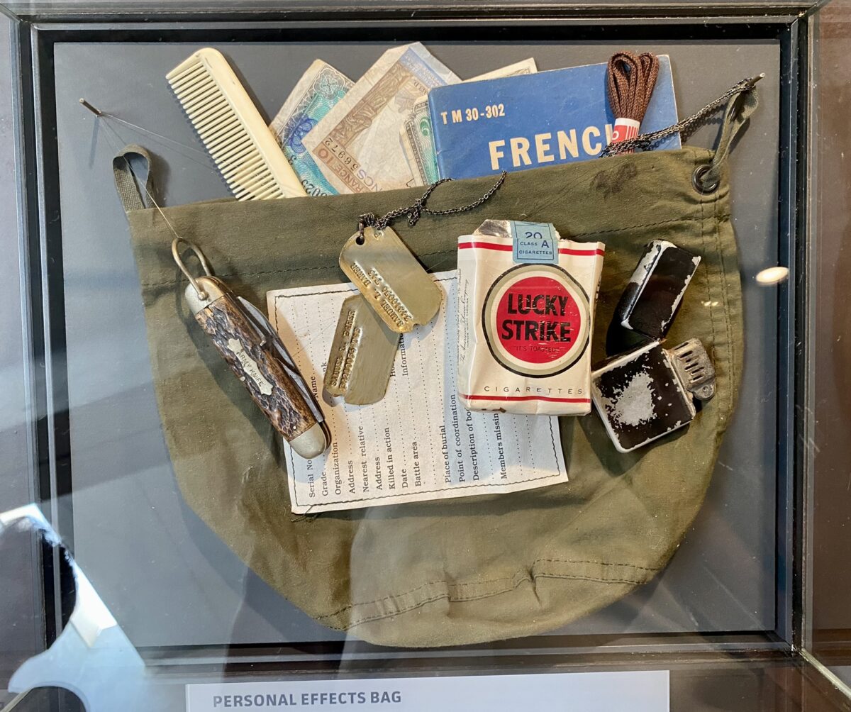 Borsa degli effetti personali di un soldato americano