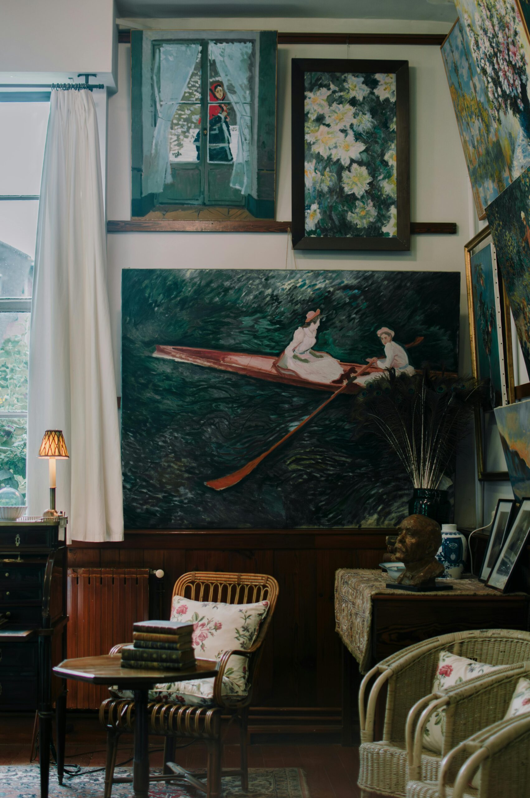 uno scorcio all'interno della casa di monet.