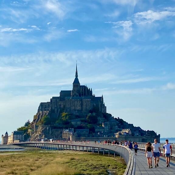 Abbazia di Mont Saint Michel nomadi in normandia